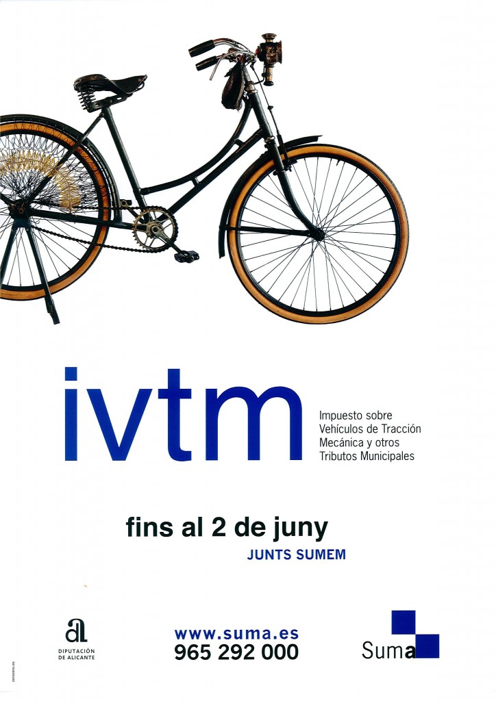 Cartel SUMA recaudación IVTM y otros Tributos Municipales