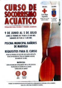 Cartel Curso de Socorrismo Acuático