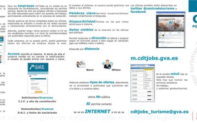 CDTJOBS – Aplicación portal de empleo turístico para alumn@s del Cdt
