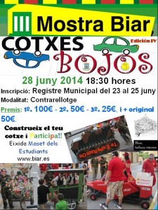 Cartel coches locos Mostra