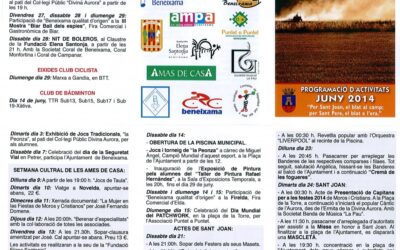Programación mensual de actividades mes de junio