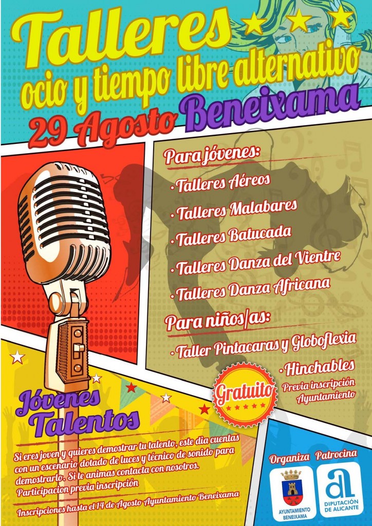 Cartel de ocio y tiempo libre alternativo