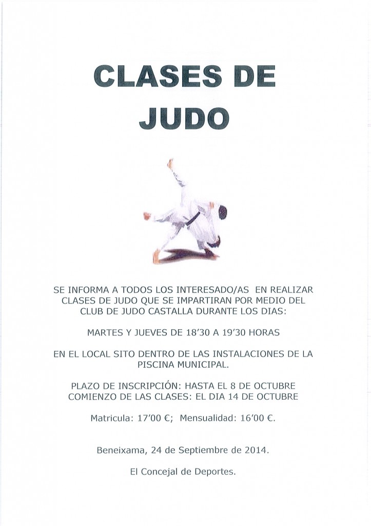 clases de judo