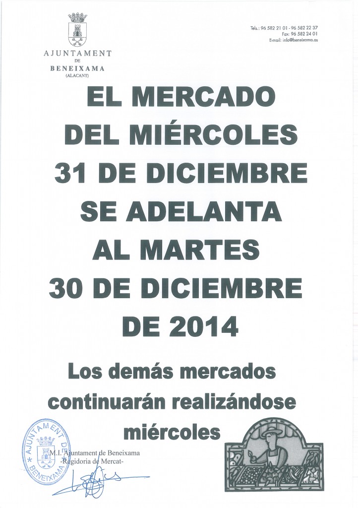 Bando informativo mercado