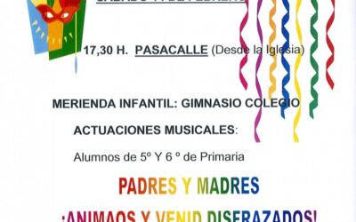 Fiesta de Carnaval organizada por el AMPA del C.P. Divina Aurora de Beneixama