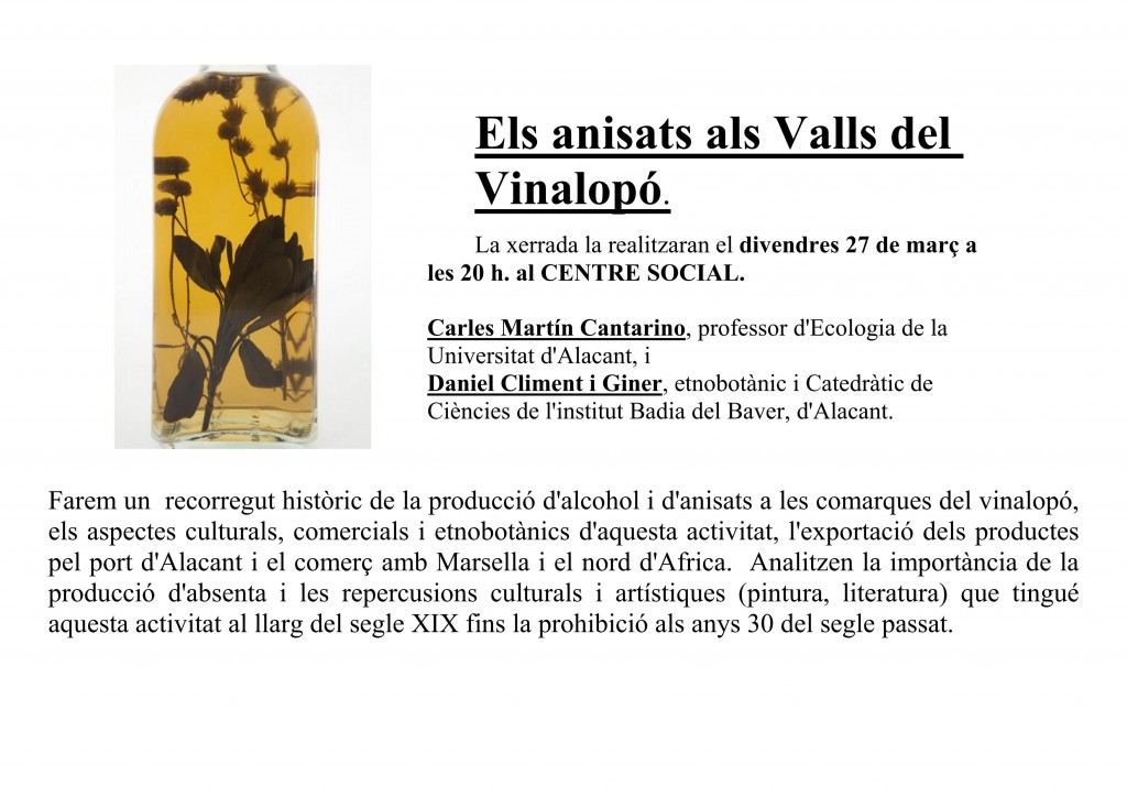 Xarrada sobre els anisats