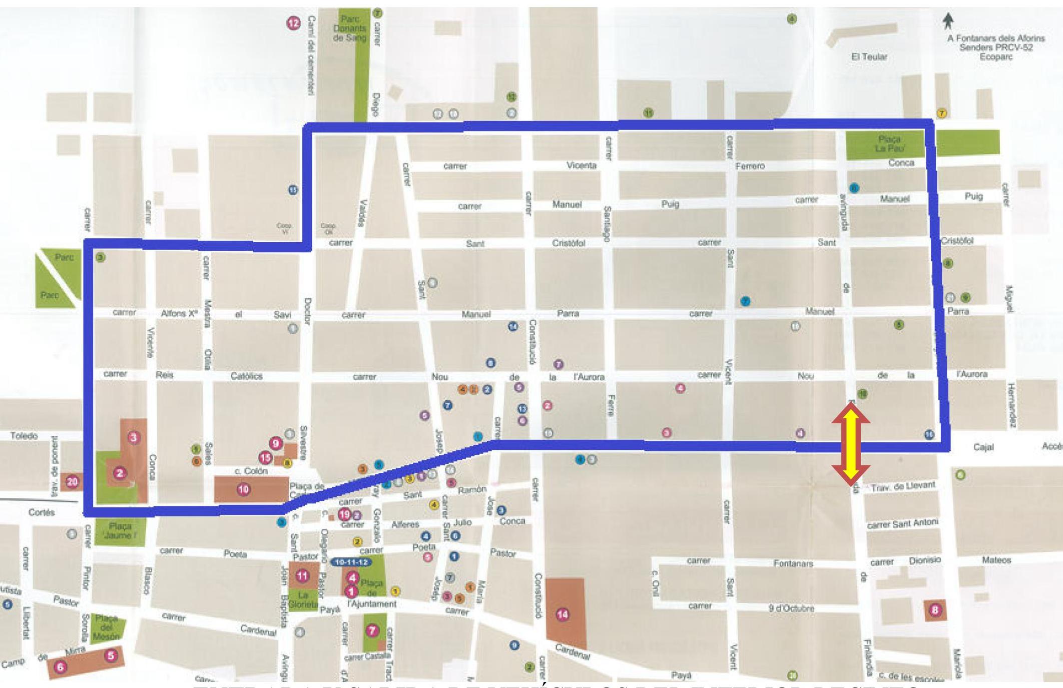 Corte de calles y prohibición de estacionamiento con motivo de la Carrera Ciclista de “Sant Josep”
