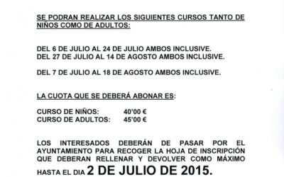 Cursos de natación y Aquagym temporada 2015
