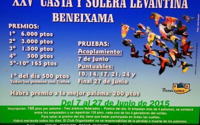 XXV CONCURSO CASTA Y SOLERA LEVANTINA