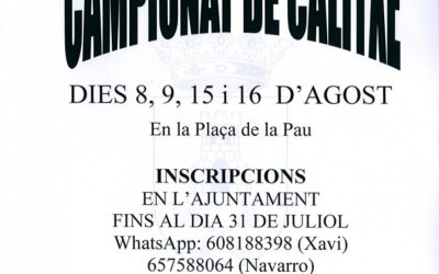 CAMPEONATO DE “CALITXE”