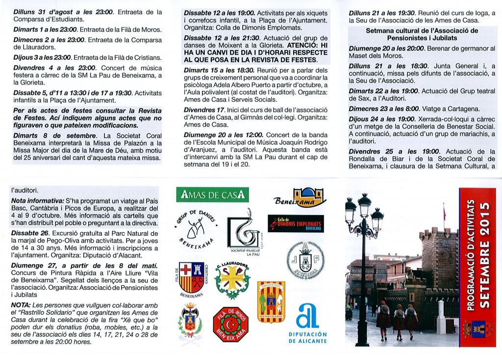 programacio setembre