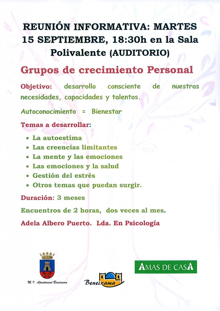 reunion informativa amas de casa