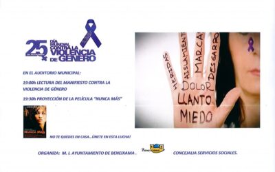 25 de noviembre Día Mundial contra la Violencia de Género