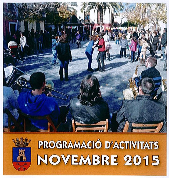 Programació cultural mes de novembre  / Programación cultural mes de noviembre