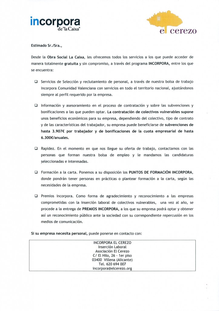 presentación empresas incorpora