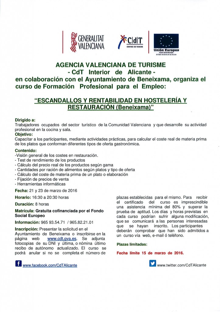 cartel escandallos