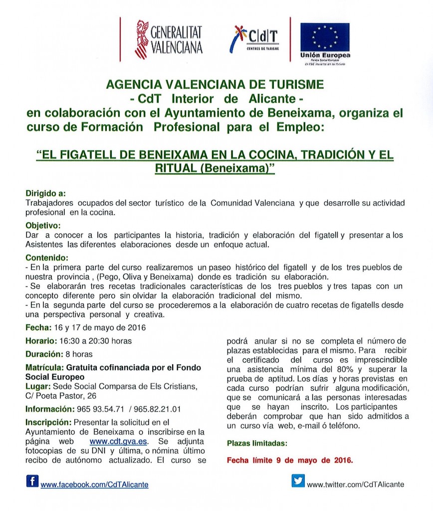 Cartel taller de figatell