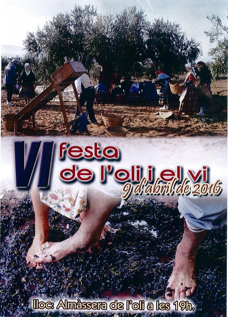 Cartell VI Festa de l'oli i el vi