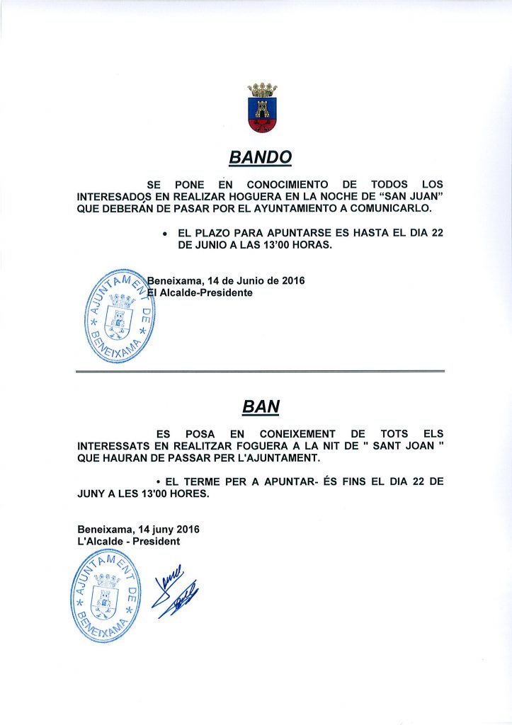 BAN FOGUERES