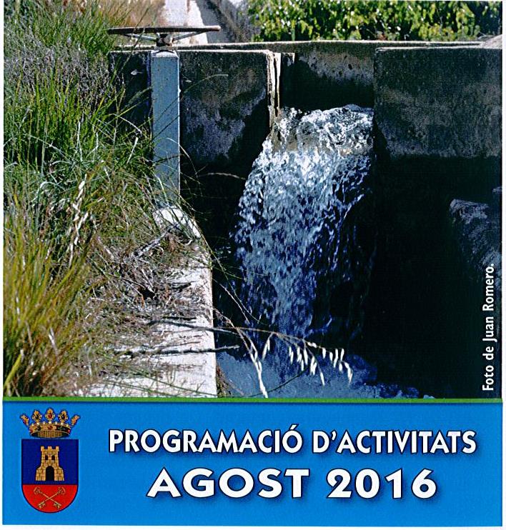 Error Programació d’ activitats AGOST 2016