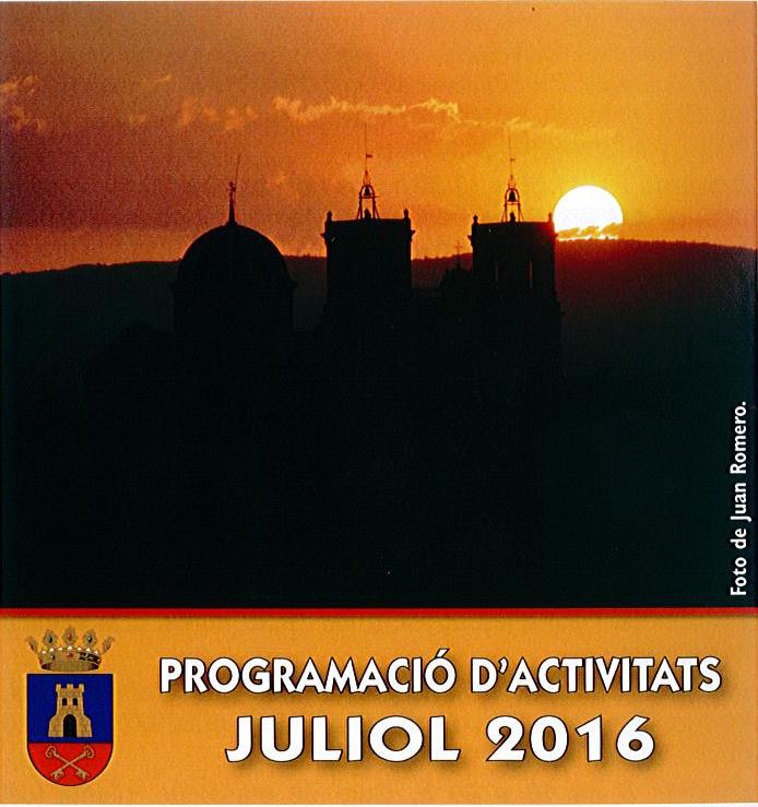 Programació d’Activitats del mes de juliol