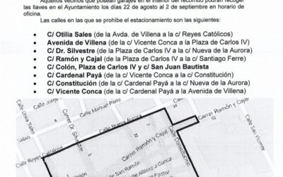 Recorregut que quedarà tallat al tràfic per a Festes de Moros i Cristians