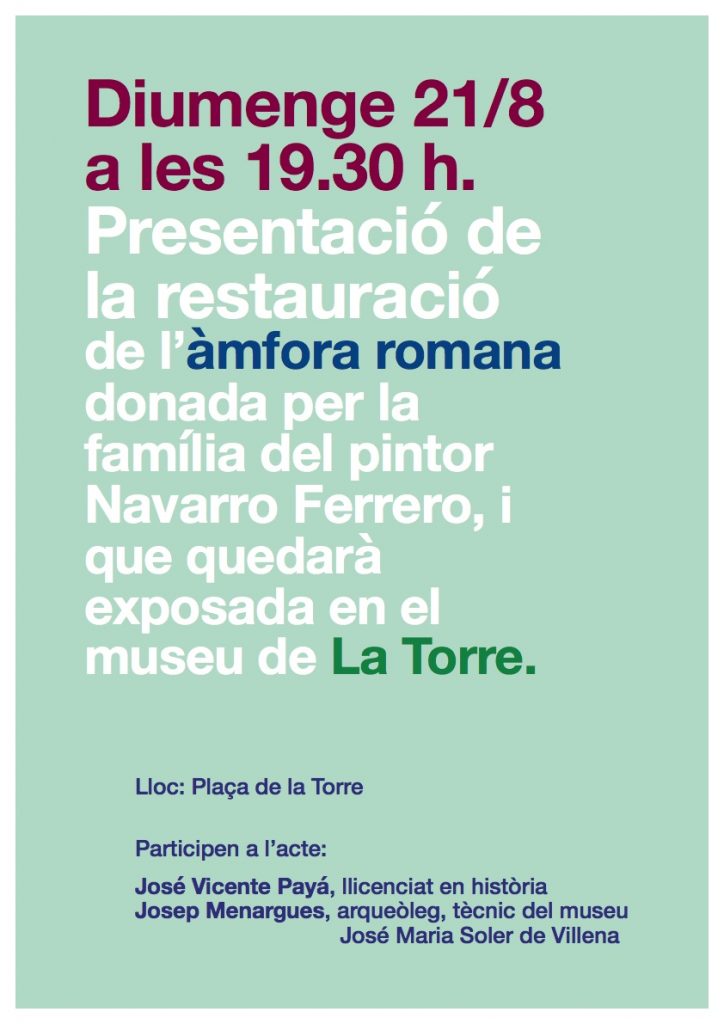 cartell amfora