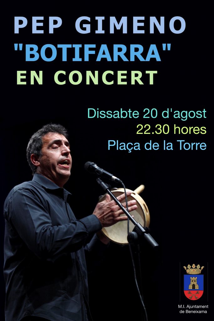 cartell pep gimeno en concert