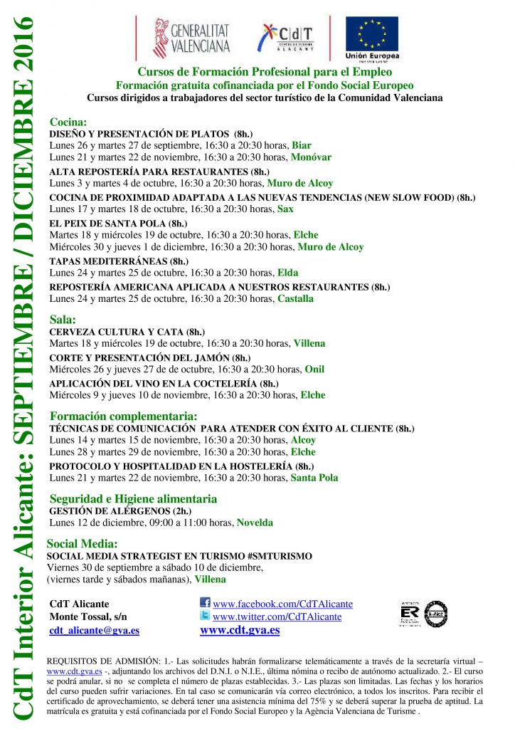 FORMACIÓN OCUPACIONAL SEGUNDO SEMESTRE CDT
