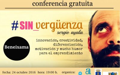 Conferència dilluns 24 d’octubre “Sin_Vergüenza” amb Sergio Ayala