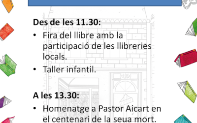 Diumenge 23 d’abril: Dia del Llibre en la Plaça de l’Ajuntament