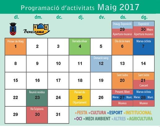Programació d’Activitats mes de Maig