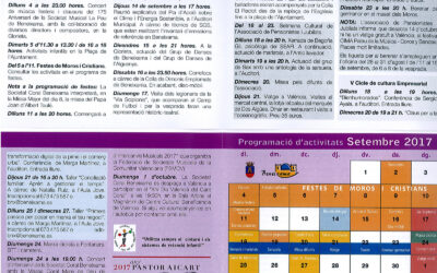 Programació d’activitats mes de setembre