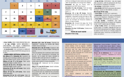 Programació d’activitats mes de maig