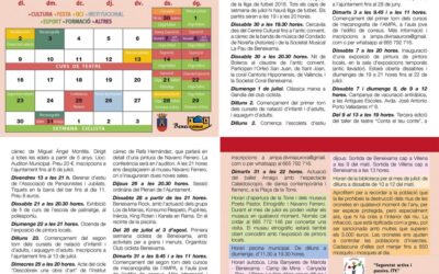 Programació d’activitats mes de juliol