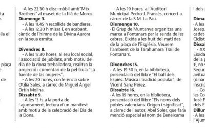 Programación Cultural Març 2024