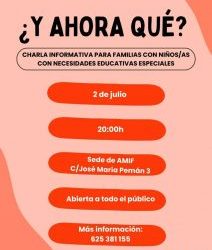 CHARLA INFORMATIVA POR PARTE DE A.M.I.F EN VILLENA
