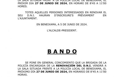 BAN -RENOVACIÓ D.N.I.-