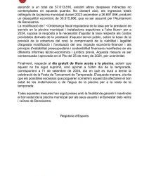 Comunicat Piscina Municipal
