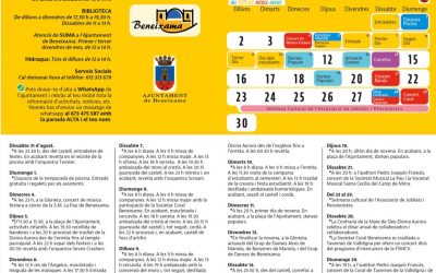 Programación de actividades septiembre 2024
