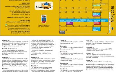 Programación cultural mes de marzo